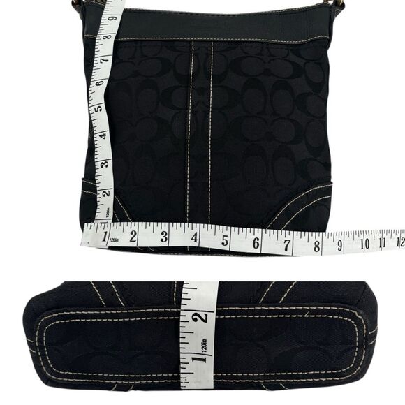 Coach Legacy Slim Duffle Vintage Y2K Signature Jacquard & Leather Crossbody Bag - Picture 7 of 7